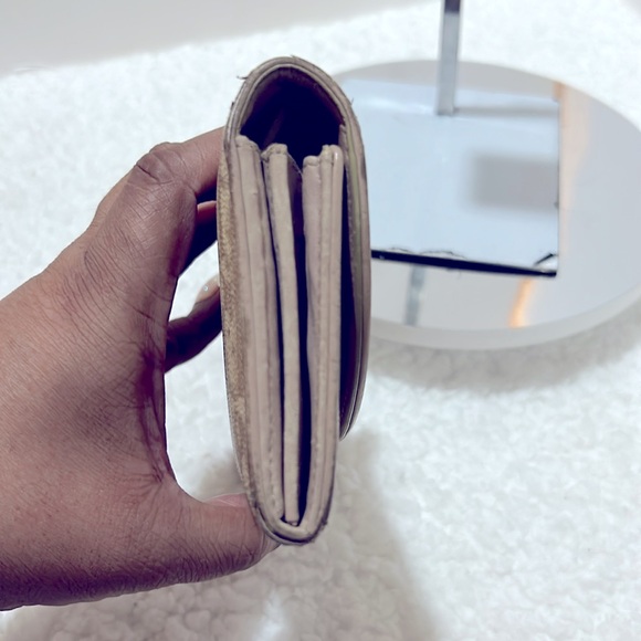 EUC Christian Dior John Galliano Vintage Beige Trotter Monogram Logo Wallet - Picture 13 of 14